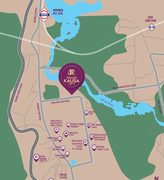 Grand Kausa City Location Map